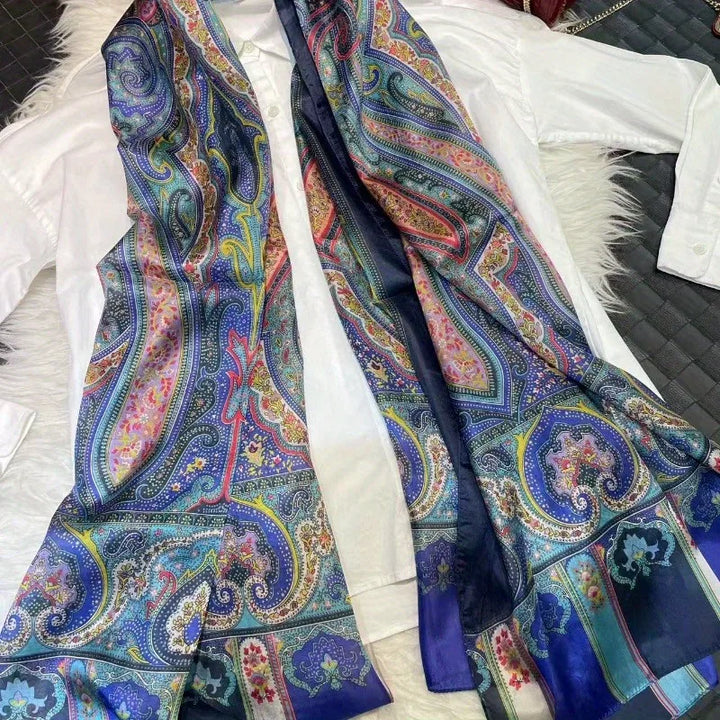 Women’s Pure Silk Paisley Shawl
