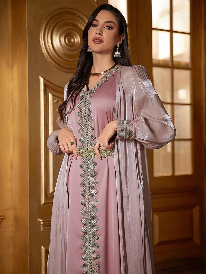 Women’s Dress | Floral Appliqué Elegant Occasion Design