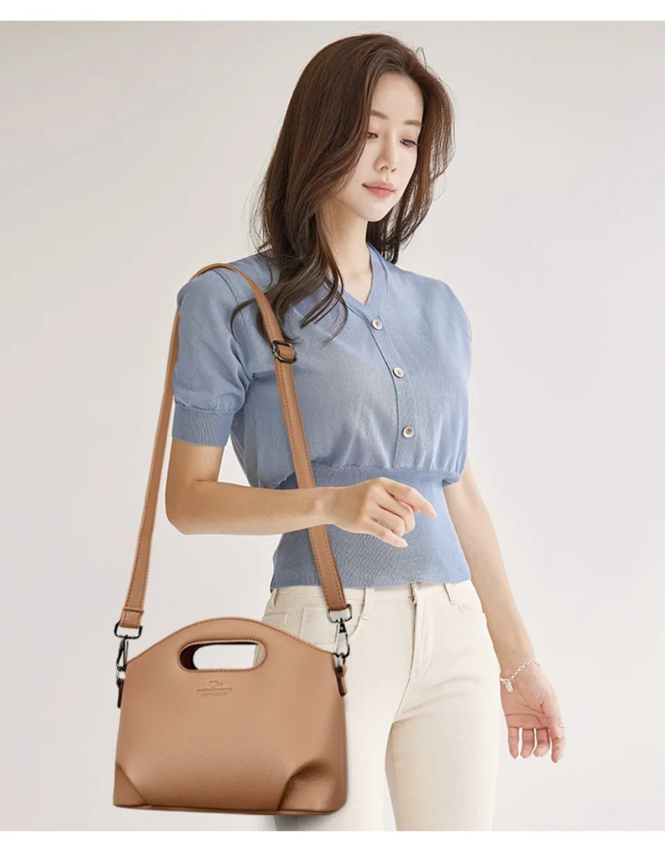 Women’s Small Soft Shoulder Tote | Elegant Casual Crossbody