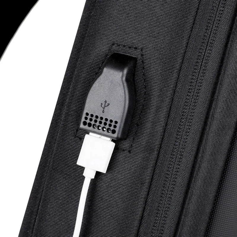 Men’s Anti-Theft USB Chest Bag | حقيبة صدر رجالية مضادة للسرقة مع USB