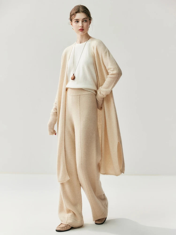 High Quality Cashmere Long Cardigan – Elegant Winter Knit