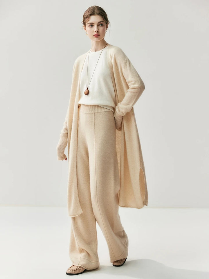 High Quality Cashmere Long Cardigan – Elegant Winter Knit
