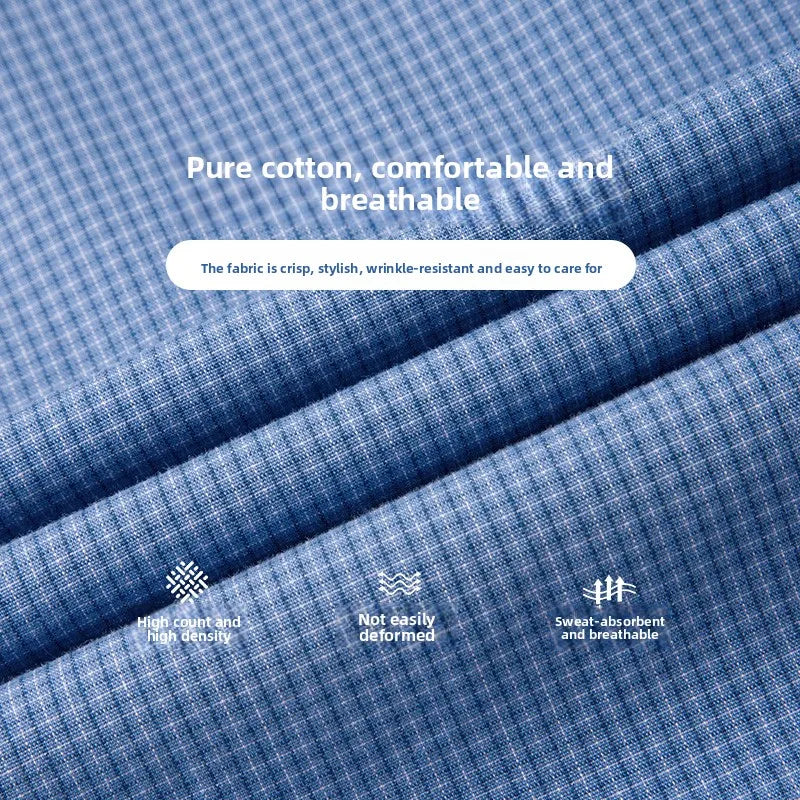 Men’s Plaid Cotton Shirt | Smart Casual Everyday Style