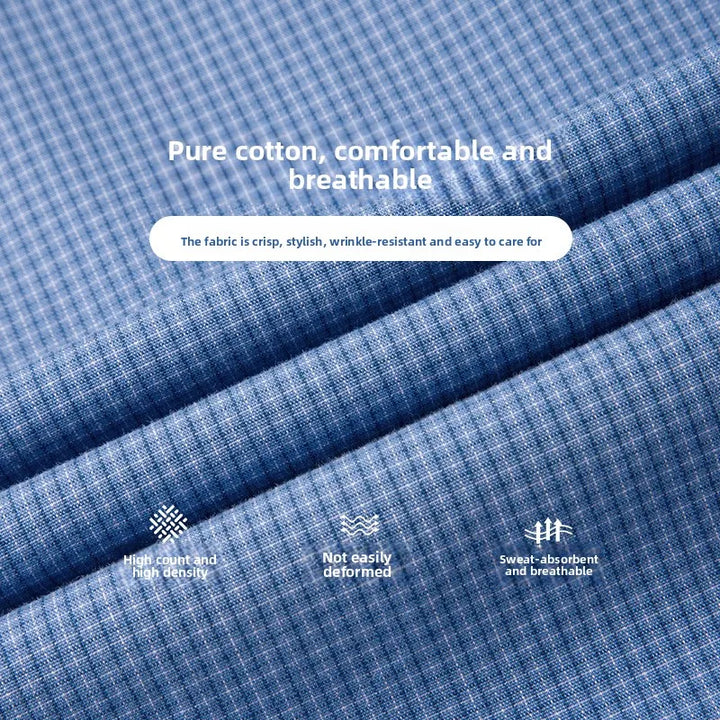 Men’s Plaid Cotton Shirt | Smart Casual Everyday Style