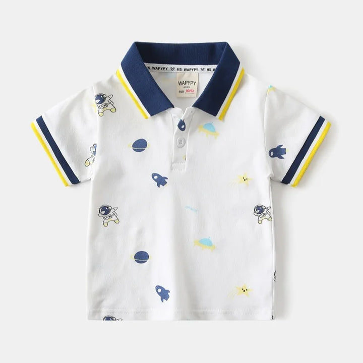 Boys’ Soft Short Sleeve Polo Shirt 4–6 Years | بولو أولاد ناعم قصير الأكمام لعمر ٤–٦ سنوات