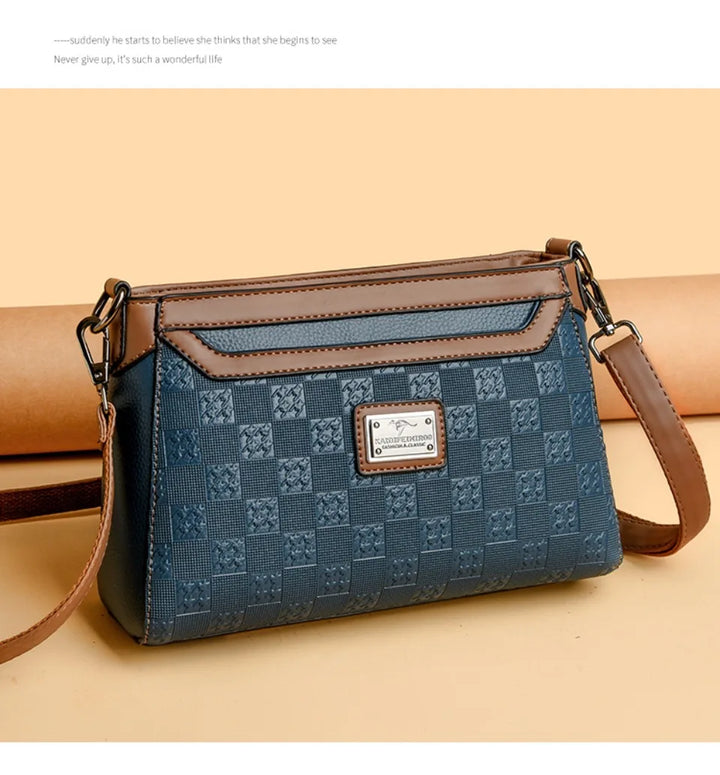 Women’s Plaid Shoulder Crossbody Bag | حقيبة نسائية بنقشة مربعات