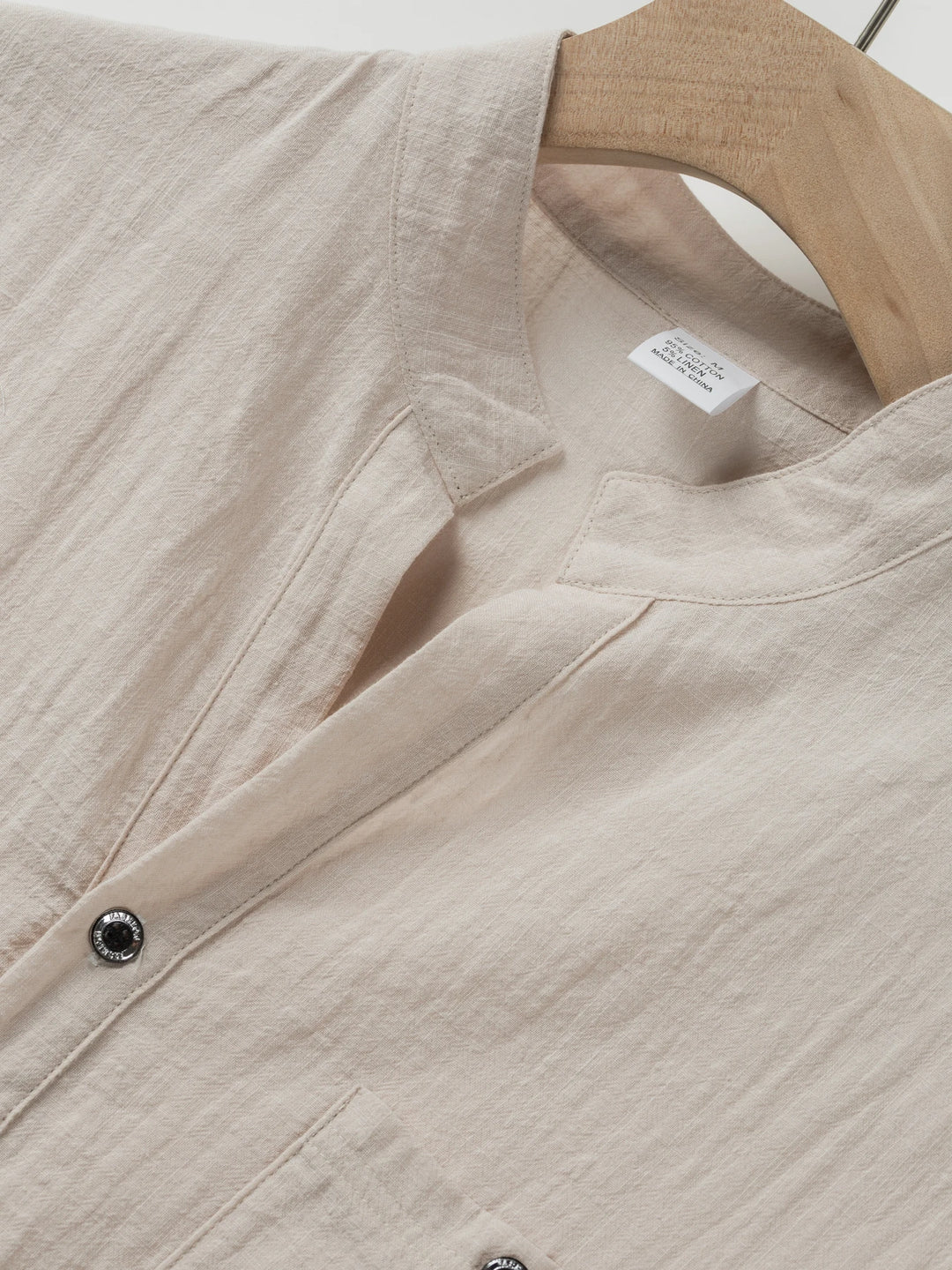 Men’s Cotton Linen Short Sleeve Shirt | Relaxed Summer Style