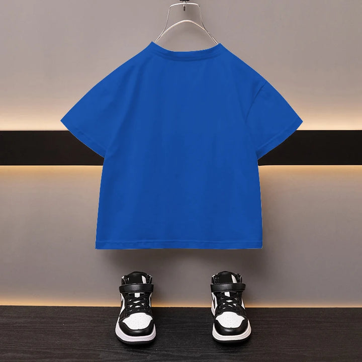 Kids’ Cartoon Bear Cotton T-Shirt 2–13Y | تيشيرت أطفال قطني بطبعة دب لعمر ٢–١٣ سنة