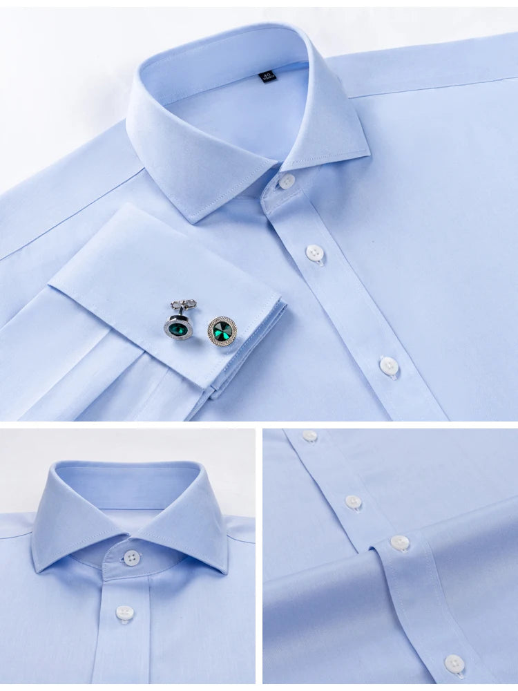 Men’s French Cuff Dress Shirt | Refined Cotton Formal Style