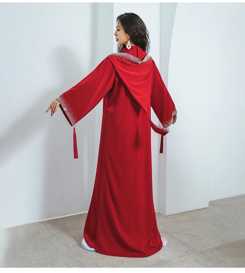 Women’s Regal Hooded Cape Abaya | عباءة كاب ملكية بغطاء رأس