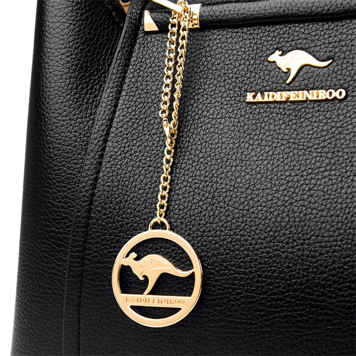 Women’s Three-Layer Shoulder Bag | Large Capacity Crossbody Tote