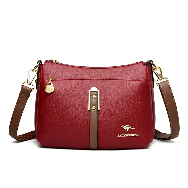 Women’s Three-Layer Shoulder Bag | Elegant Soft Crossbody