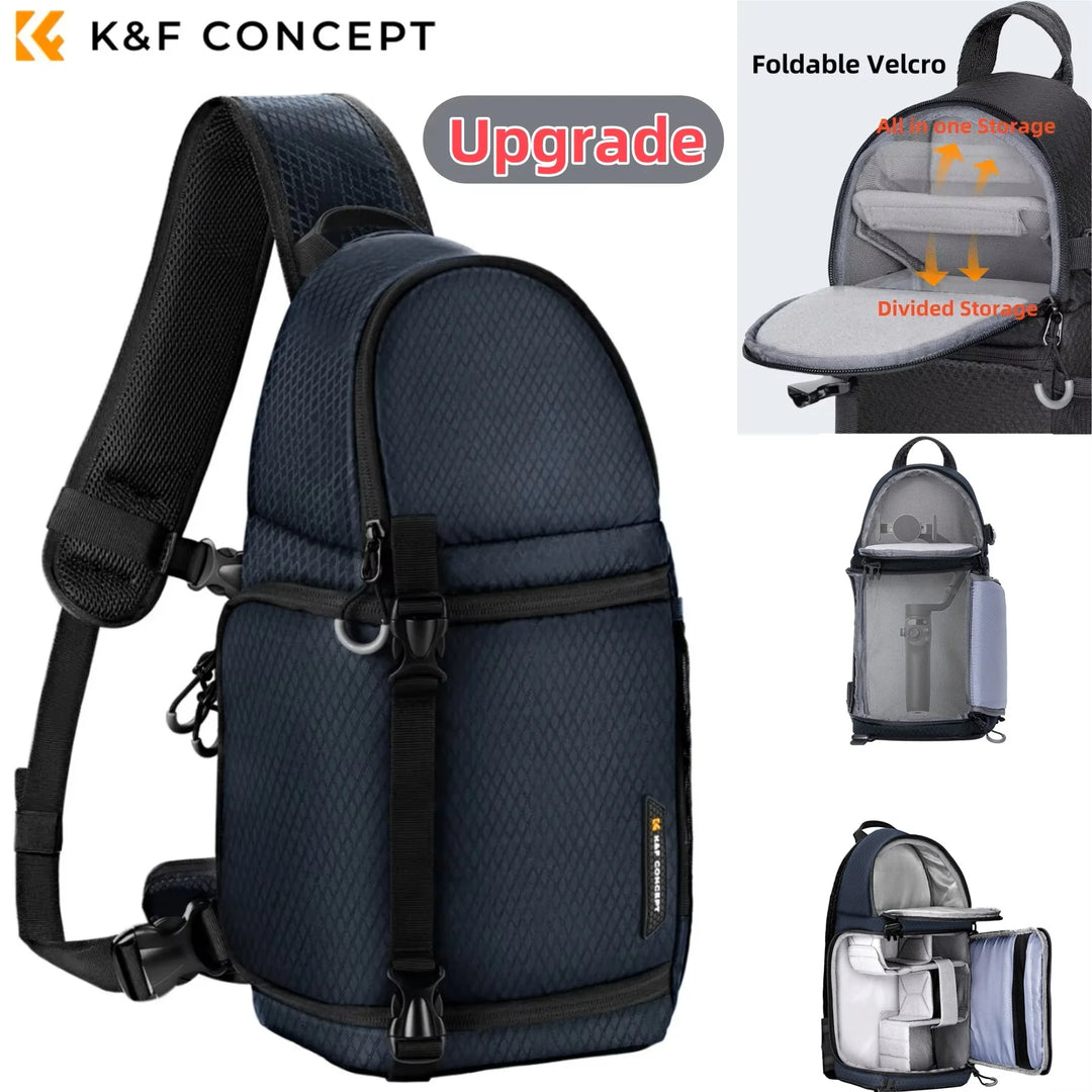 Men’s Waterproof Camera Sling Backpack 10L | حقيبة كاميرا رجالية مقاومة للماء 10 لتر