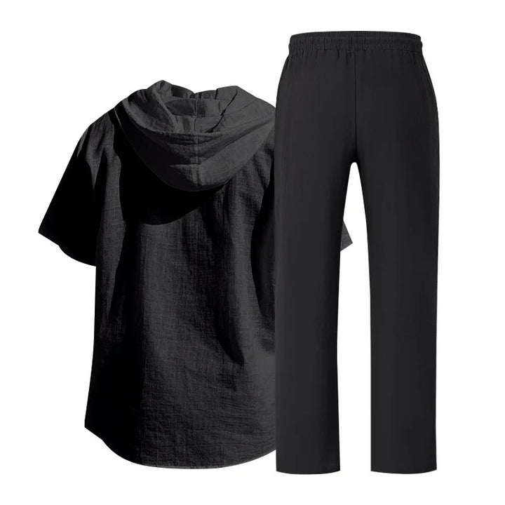 Men’s Summer Beach Set | Casual Short Sleeve Shirt & Shorts Outfit