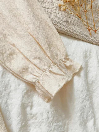 Girls Beige Embroidered Peter Pan Dress