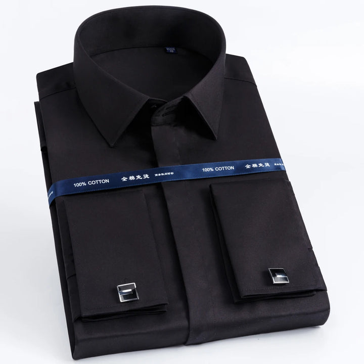 Men’s French Cuff Dress Shirt | Refined Formal Style