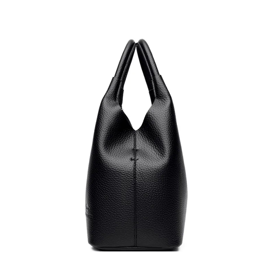 Women’s Soft Bucket Shoulder Bag | Elegant Top-Handle Tote