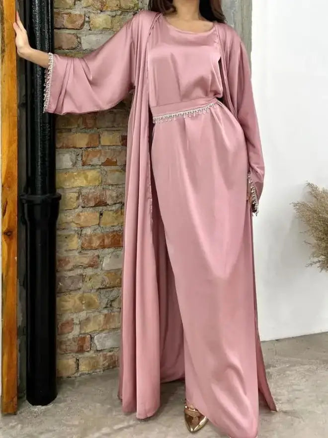 The Draped Kimono Abaya Set