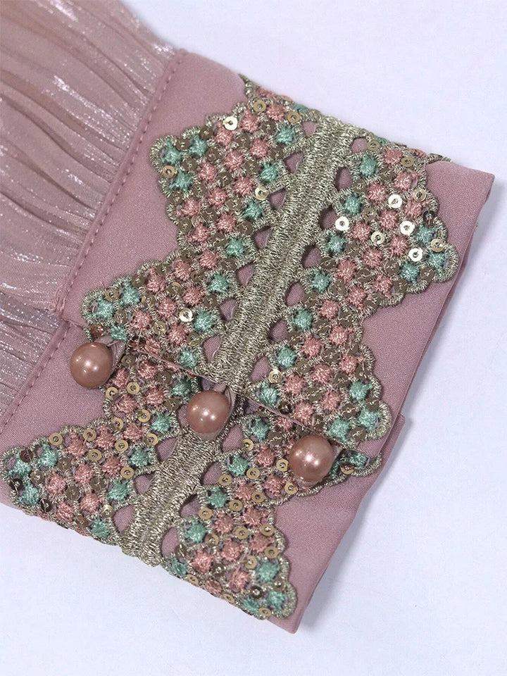 Women’s Dress | Floral Appliqué Elegant Occasion Design