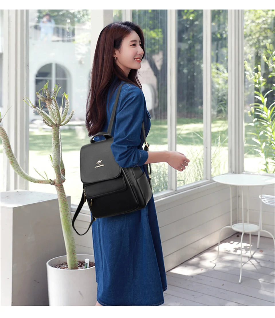 Women’s Large Capacity Backpack | حقيبة ظهر نسائية واسعة وعملية