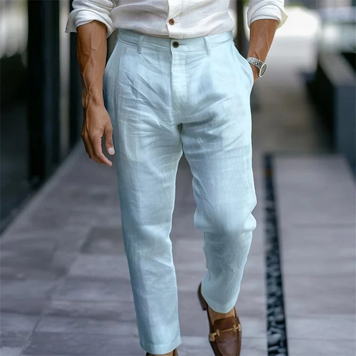 Men’s Casual Cropped Pants | Lightweight Loose Fit
