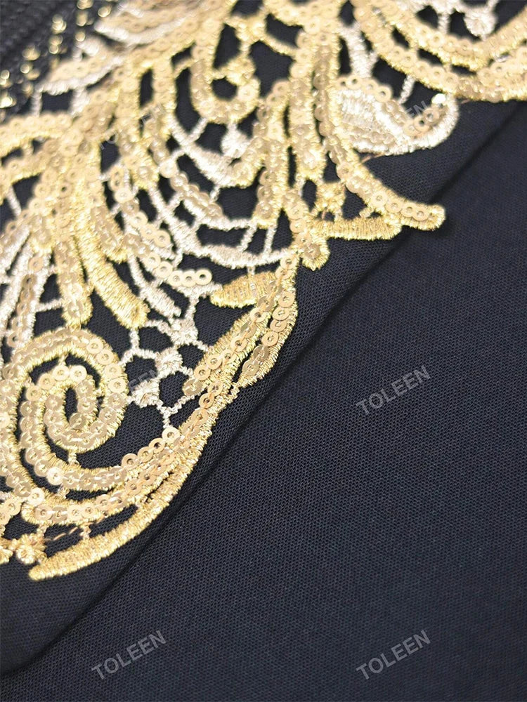 Women’s Outfit Set | Plus Size Sequin Lace Formal Occasion Design