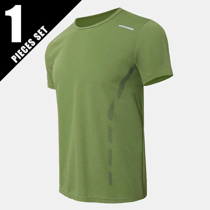 Men’s Quick-Dry Reflective Sports T-Shirt 1/4 Pack | تيشيرت رياضي رجالي سريع الجفاف فردي أو ٤ قطع