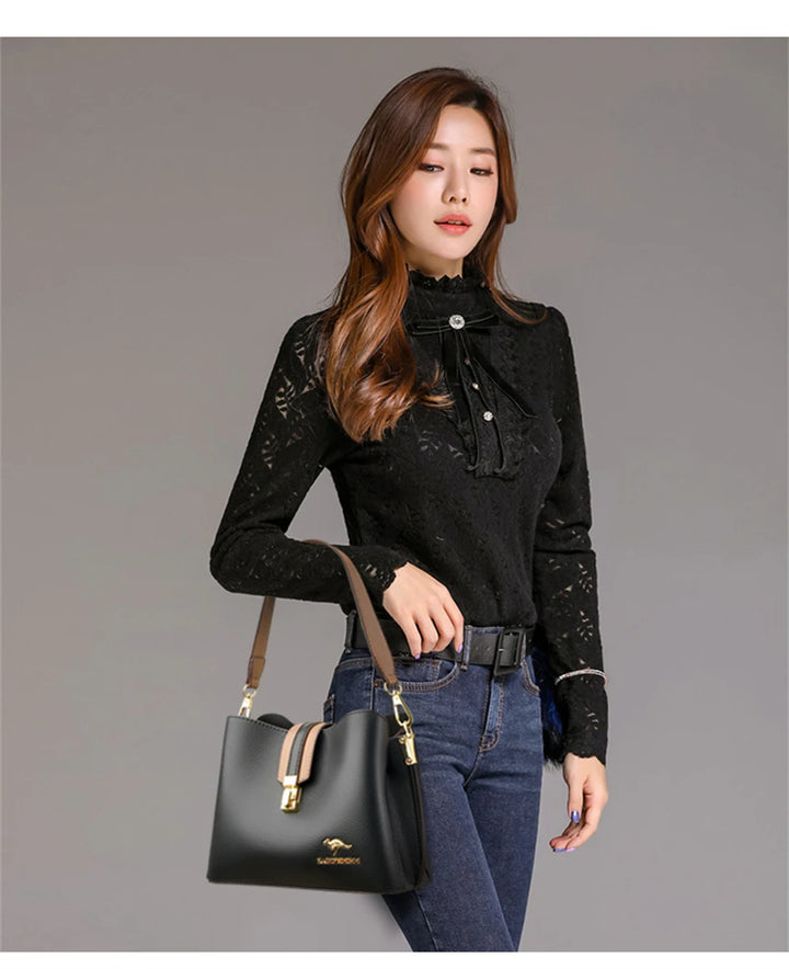 Women’s Three-Layer Small Tote Bag | حقيبة نسائية صغيرة بثلاث طبقات