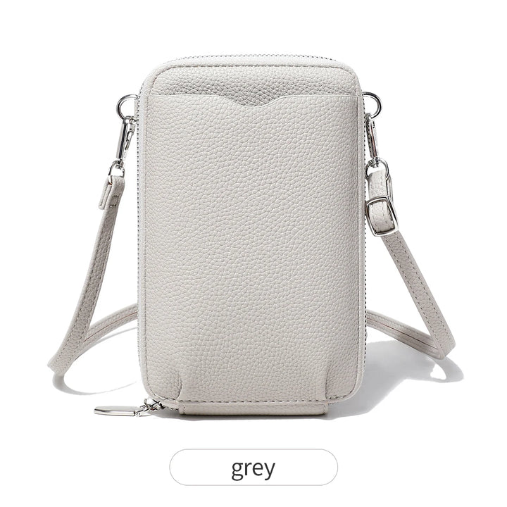 Women’s Minimalist PU Crossbody Phone Bag | حقيبة هاتف نسائية كروس بودي بتصميم بسيط