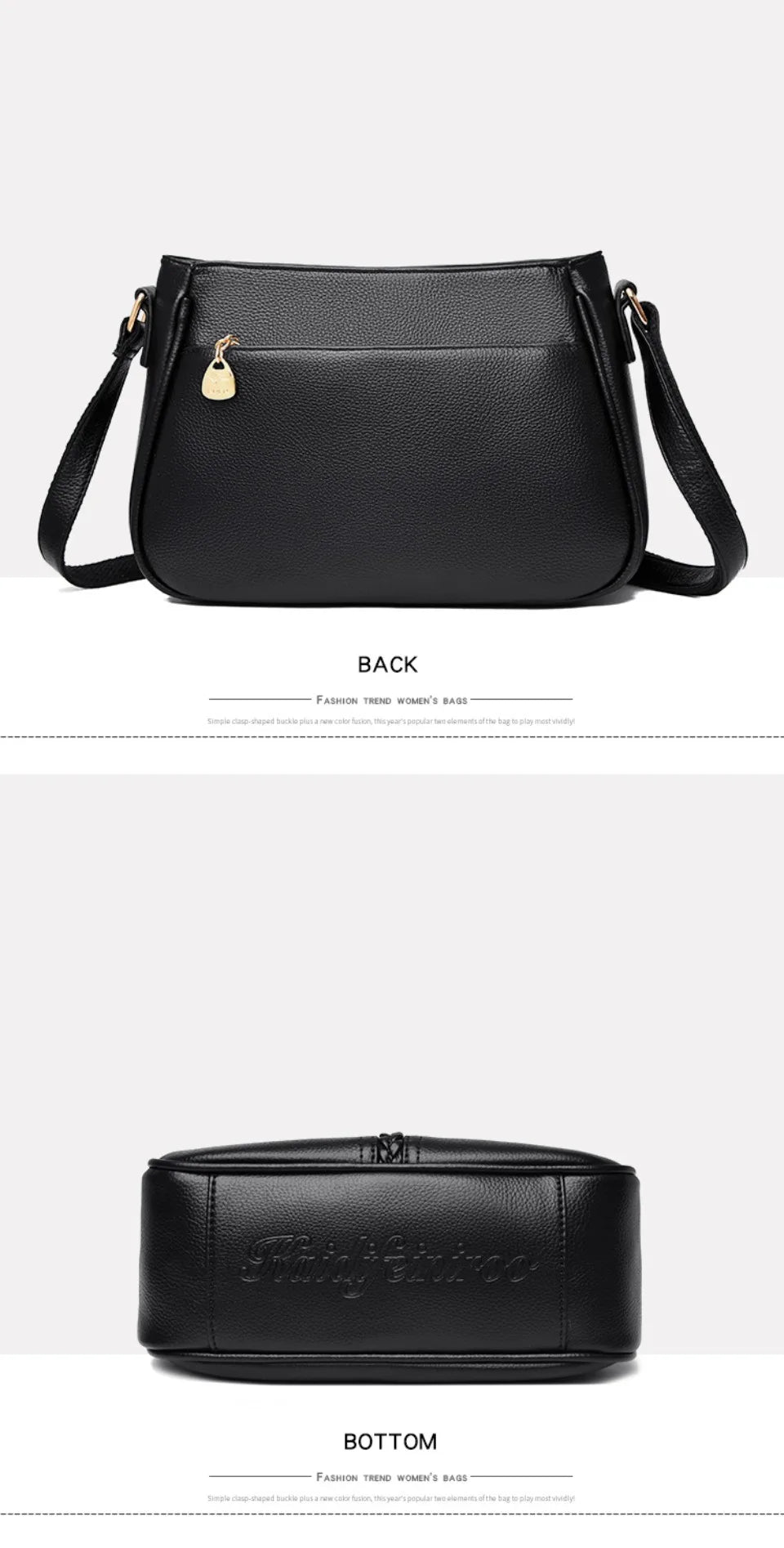 Women’s Soft Flap Shoulder Bag | حقيبة كتف نسائية ناعمة وعملية