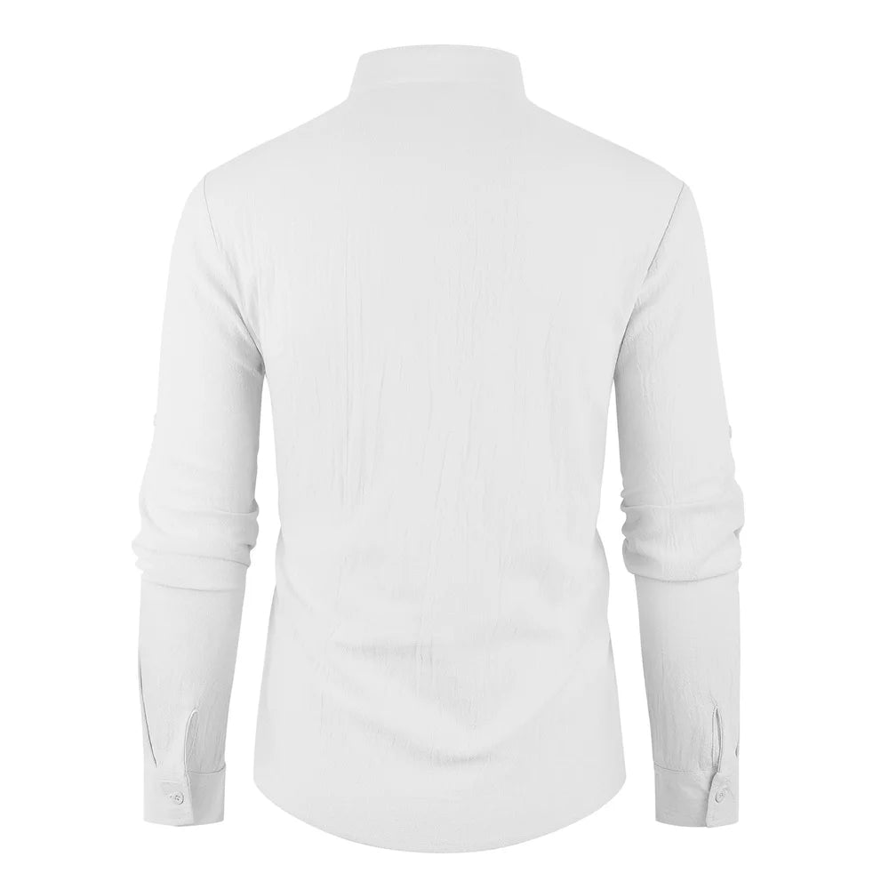 Men’s Cotton Linen Vintage Shirt | Relaxed Summer Style