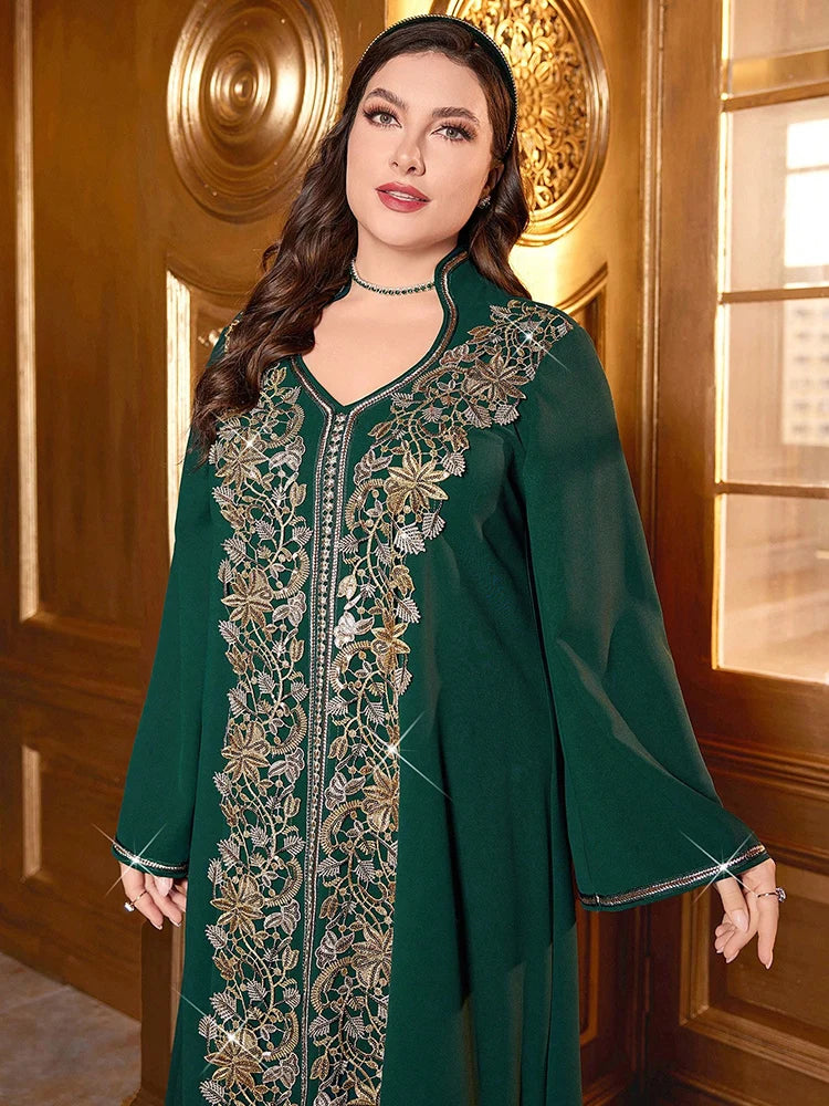 Women’s Dress | Embroidered Formal Maxi Design