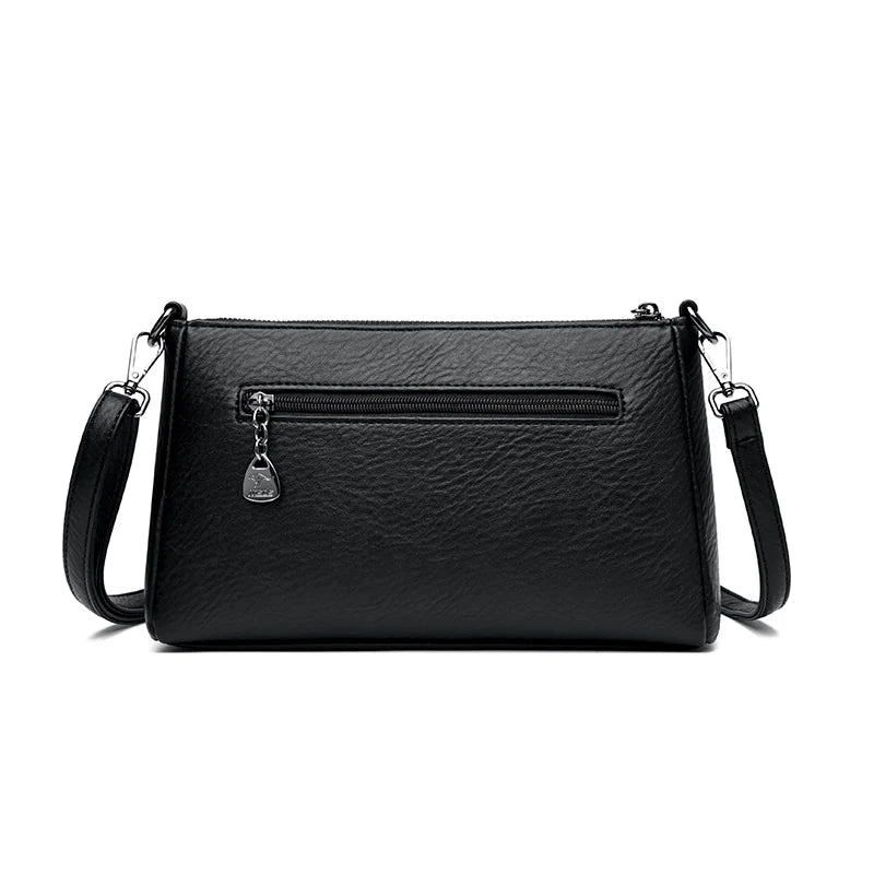 Women’s Solid Shoulder Crossbody Bag | حقيبة كتف نسائية عملية