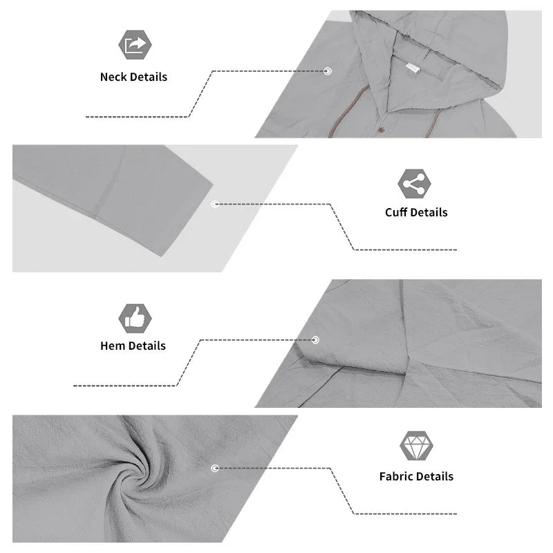 Men’s Linen Shirt & Pants Set | Breathable Relaxed Fit