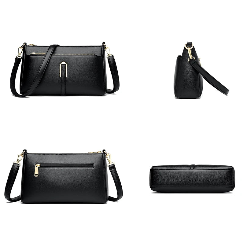 Women’s Solid Shoulder Crossbody Bag | حقيبة كتف نسائية عملية