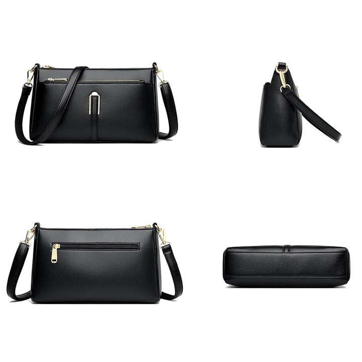 Women’s Solid Shoulder Crossbody Bag | حقيبة كتف نسائية عملية