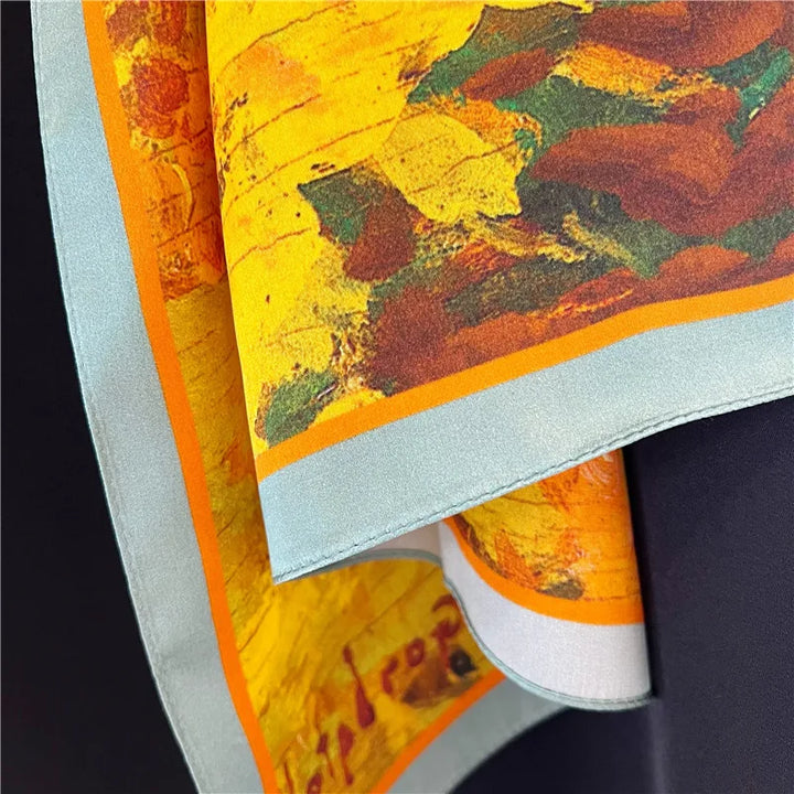 Women’s Pure Silk Shawl | Elegant Printed Long Drape