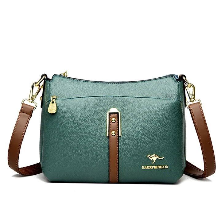Women’s Three-Layer Shoulder Bag | Elegant Soft Crossbody