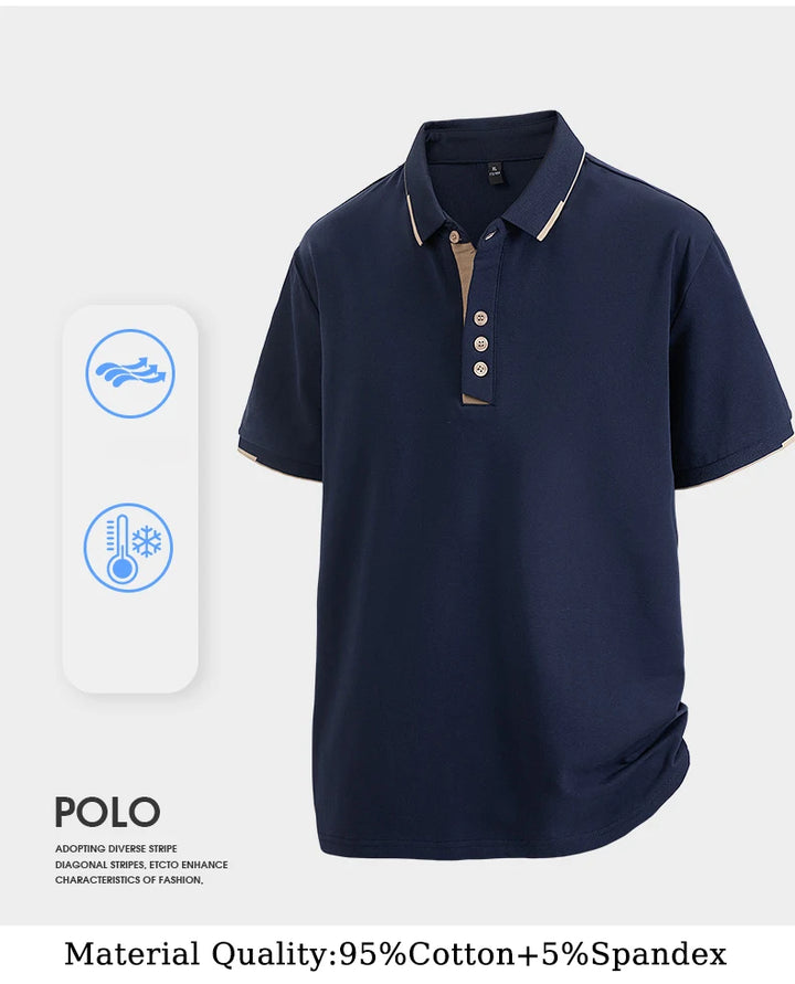 Men’s Plus Size Cotton Polo Shirt