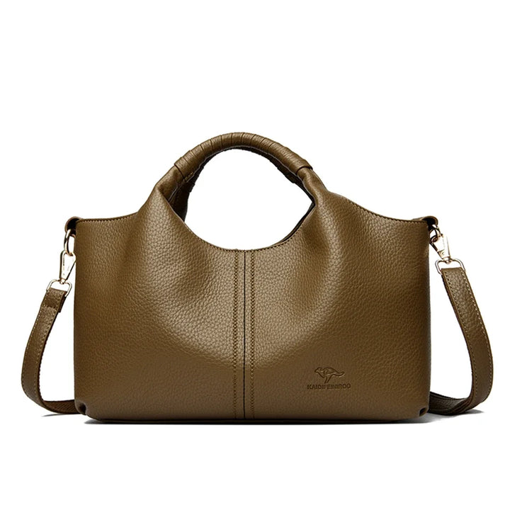 Women’s Soft Leather-Look Tote Bag | Elegant Daily Handbag