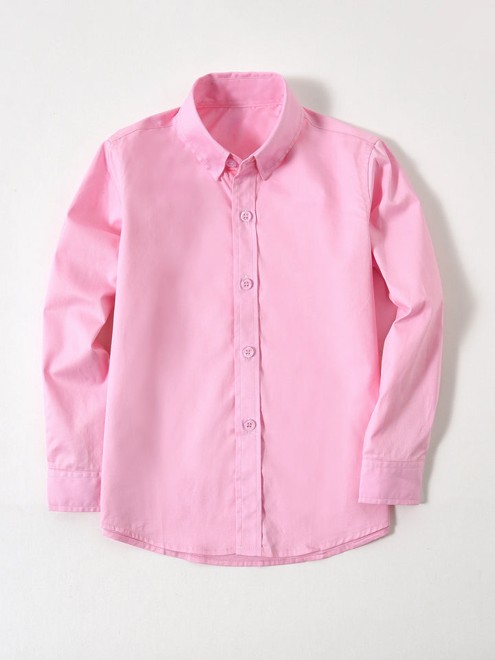 Kids’ Cotton Dress Shirt 2–16 Years | قميص أطفال قطني أنيق لعمر ٢–١٦ سنة