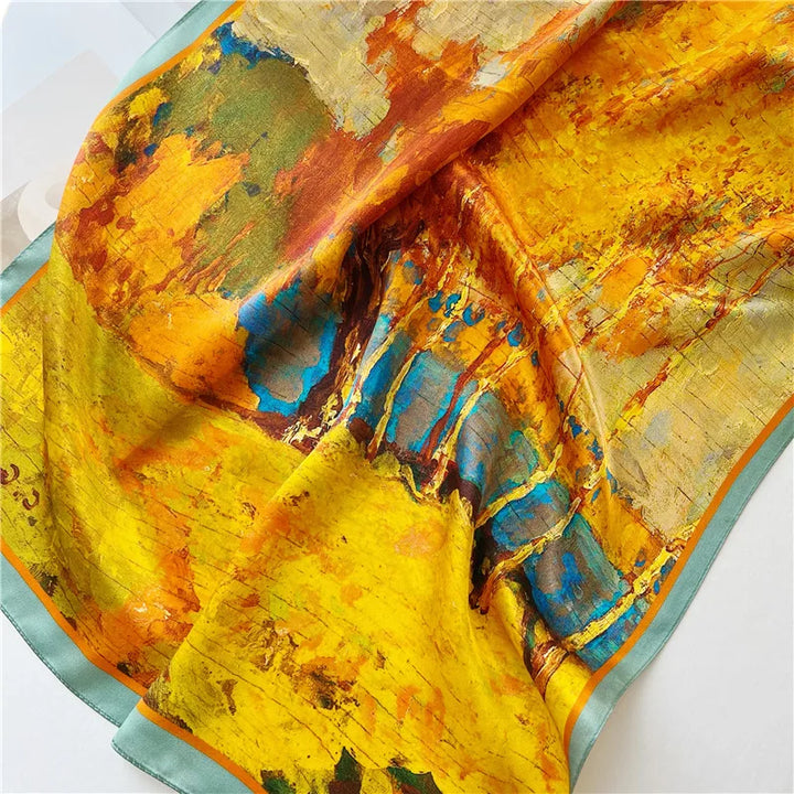 Women’s Pure Silk Shawl | Elegant Printed Long Drape