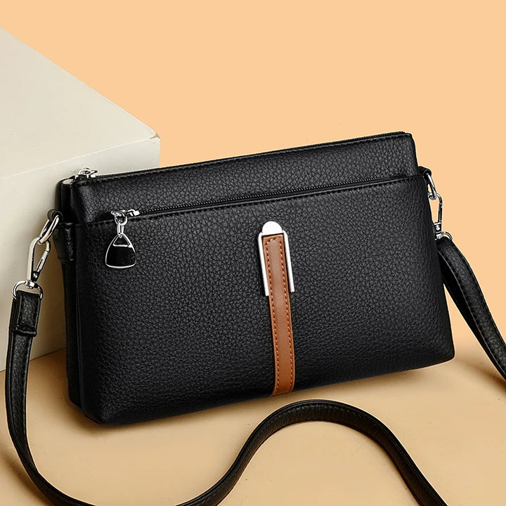 Women’s Solid Shoulder Crossbody Bag | حقيبة كتف نسائية عملية