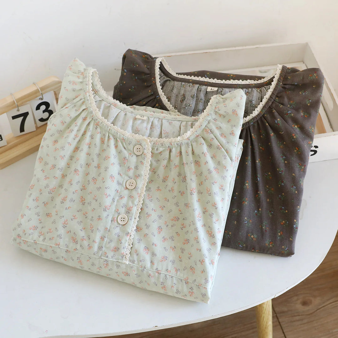 Women’s Cotton Sleep Dress | جلابية قطنية صيفية للبيت - Cute Print