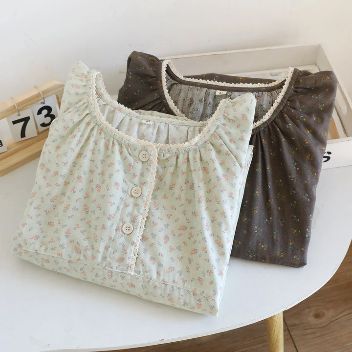 Women’s Cotton Sleep Dress | جلابية قطنية صيفية للبيت - Cute Print