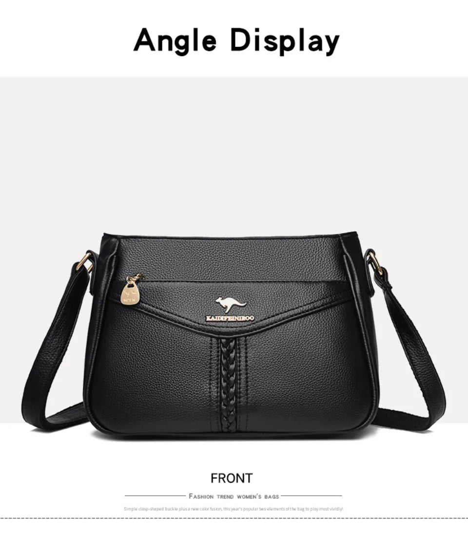 Women’s Soft Flap Shoulder Bag | حقيبة كتف نسائية ناعمة وعملية