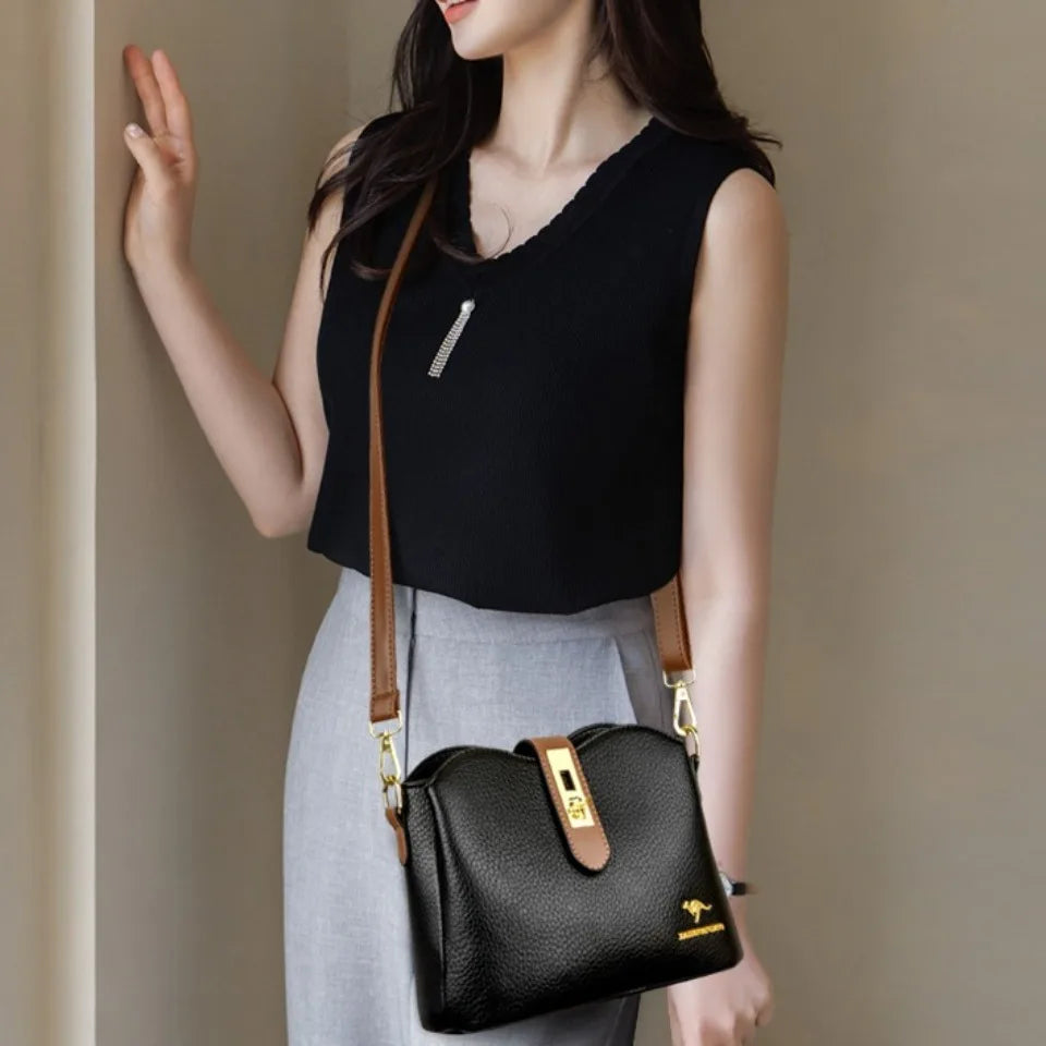 Women’s Soft Top-Handle Shoulder Bag | حقيبة نسائية بيد علوية