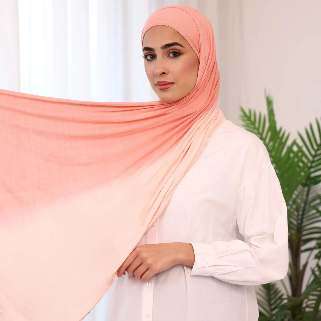 Women’s Gradient Jersey Hijab Scarf | Soft Everyday Drape