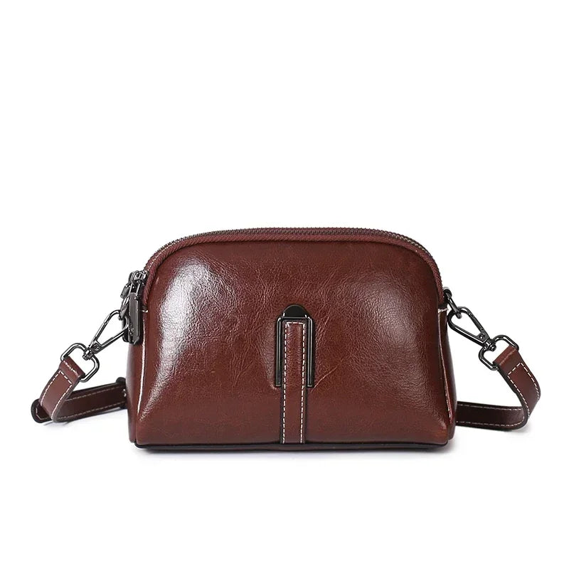 Women’s Genuine Leather Small Crossbody Bag | حقيبة نسائية صغيرة من الجلد الطبيعي كروس بودي