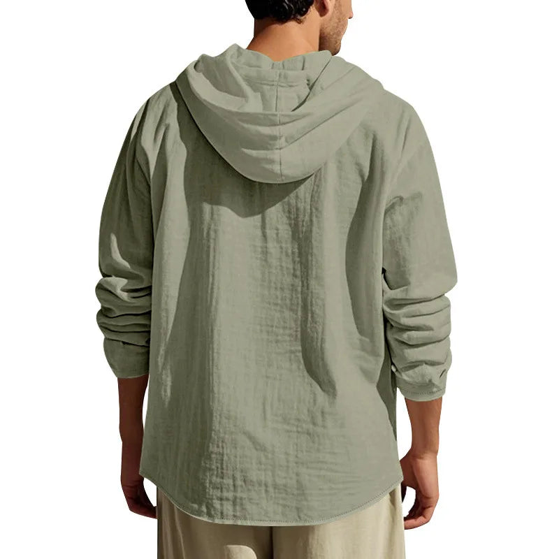 Men’s Linen Shirt & Pants Set | Breathable Relaxed Fit